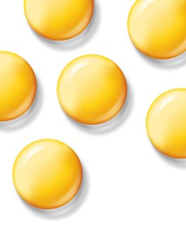 billboard eggs on white background