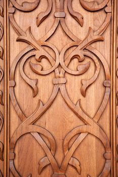 decor of the wooden door