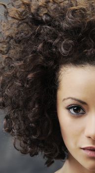 Portrait of young beautiful woman