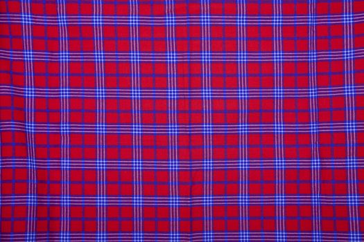 Beautiful red African Masai blanket