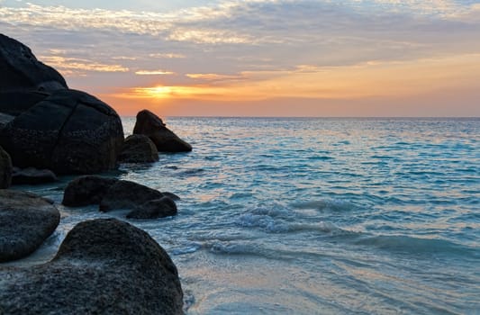 Sunrise over the ocean, Thailand