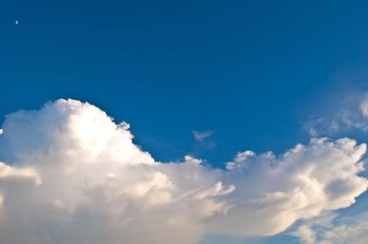 beautiful cloud and blue sky