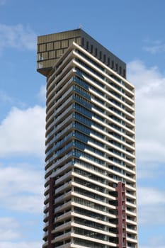 Modern skyscraper in Melbourne, Australia. Office building.