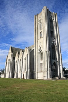 Landakotskirkja (Landakot Church), formally named Basilika Krists konungs (Basilica of Christ the King), usually referred to as Kristskirkja (Christ's Church) - Catholic cathedral of Iceland, located in Reykjavik.