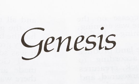 the first book of the Old Testament recounting the events from the Creation of the world to the sojourning of the Israelites in Egypt 