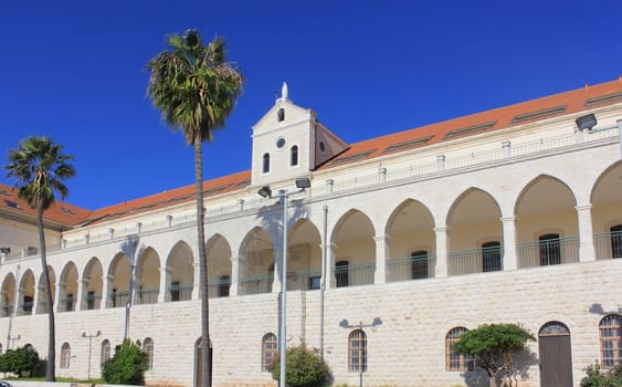 Christian School and Salesian Church , one of the largest and most beautiful churches in Nazareth, Israel