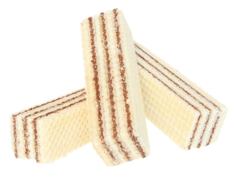 Wafers on a white background
