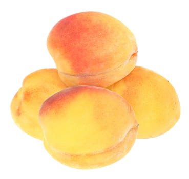 The Peaches on white background.