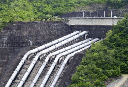 Pipelines for the Hydroelectric power plant