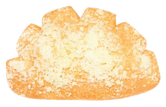 Sweet bun on a white background.