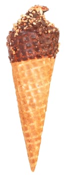 The ice-cream on white background.