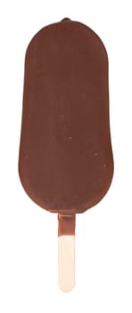 The Icecream on a stick on white background..