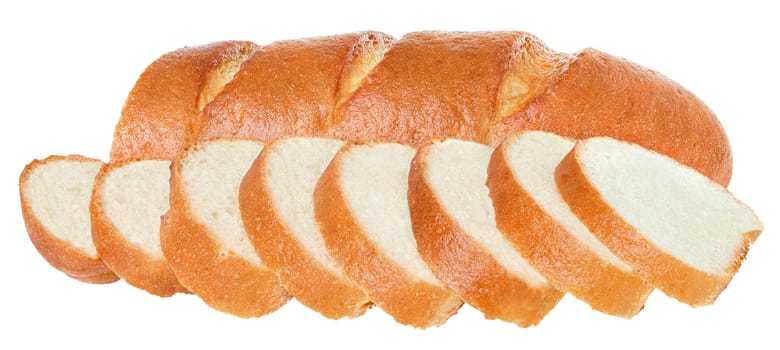 Bread on a white background.