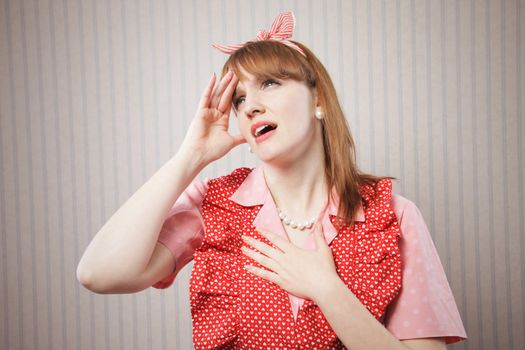 Desperate housewife suffering headache