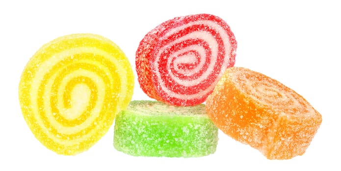 Candy on a white background.