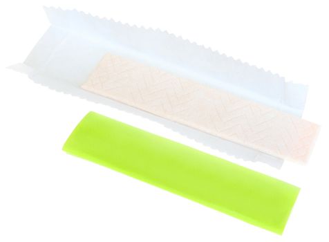 Gum on a white background