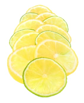 Fresh lime green on a white background.