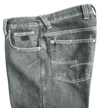 Jeans on a white background.