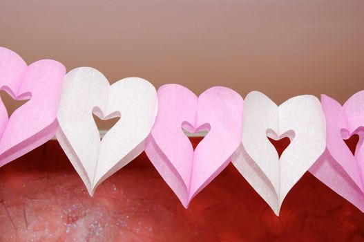 cutout paper heart. decorate backgrounds