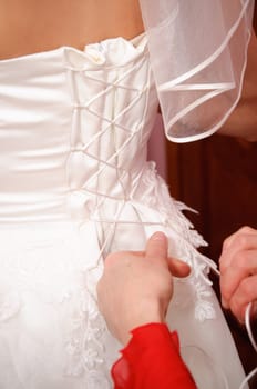  clothe wedding dress