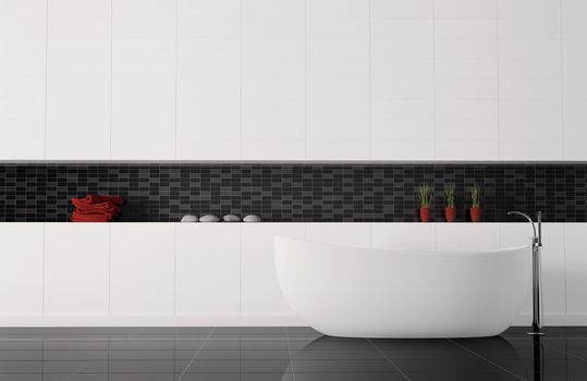 bathroom interior 3d render