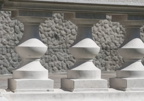 Limestone white architectural elements closeup as background