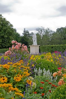 Formal garden, park meadows of Paris  France