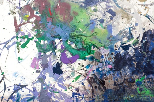 Photo of a painted surface painted with drip