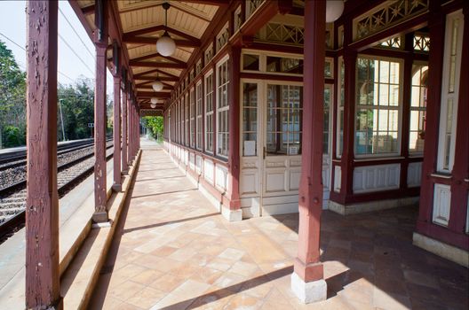 View of ancient Miramare railroad station, Trieste
