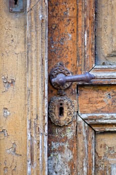 Photo of old wooden door