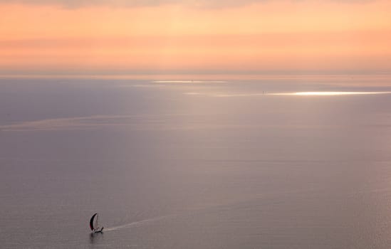A lot of sailboats on the Trieste sea