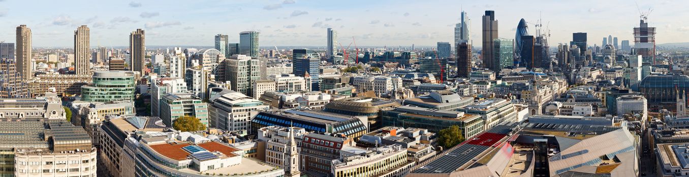 Panoramic view of City of London
