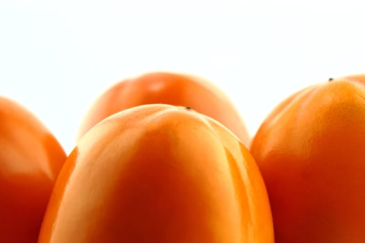 close up persimmon fruit.