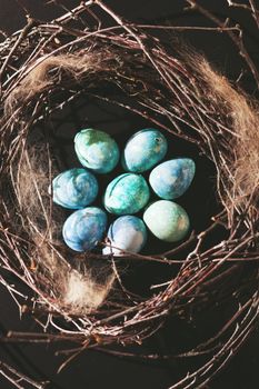 blue easter eggs