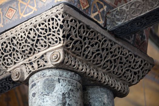 Interior of the Hagia Sophia in Istanbul. Turkey 