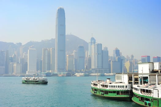 Ferry from Kowloon to Hong Kong island