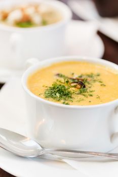 seafood cream soup