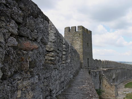 wall of Akkerman fortress in Bilhorod-Dnistrovsky, Ukraine