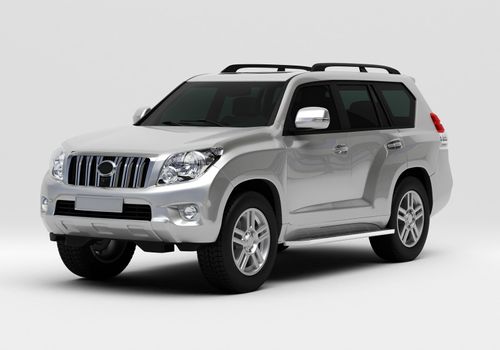 Large off-road vehicle on a light background
