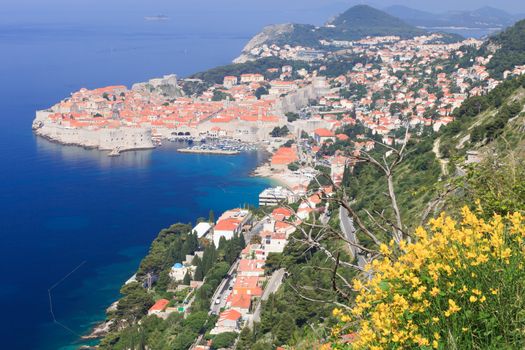 Dubrovnik fortification and Unesco town in Croatia