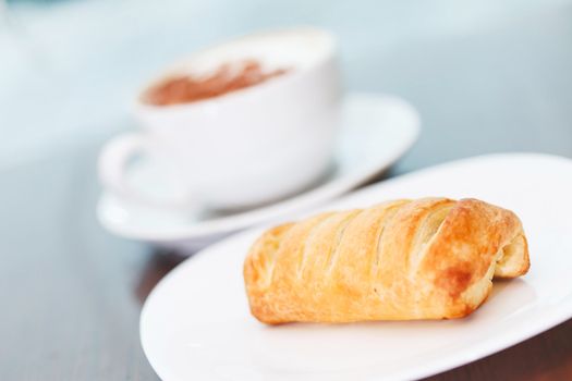 coffee with puff pastry