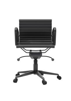 Gray office chair isolated on white background