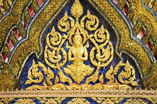 temple decoration in grand palace of bangkok thailand