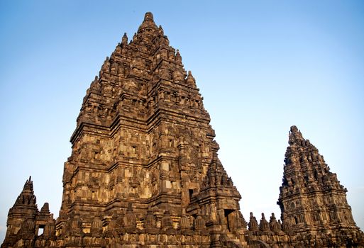 Prambanan temple near yogyakarta in java indonesia