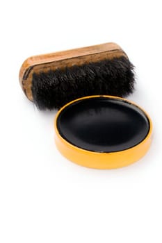 Shoe polish isolated on the white background