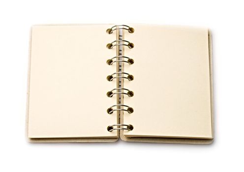 Notepad isolated on the white background