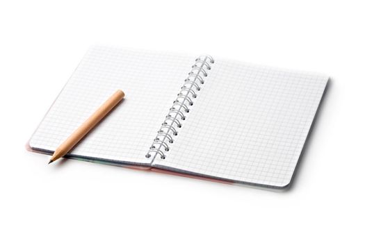 Notepad isolated on the white background