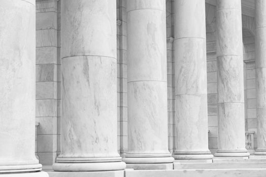 Black and White Pillars