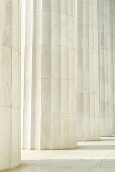 Column Pillars in a Row