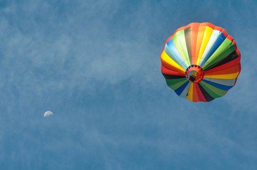 Hot Air Balloon with the Moon